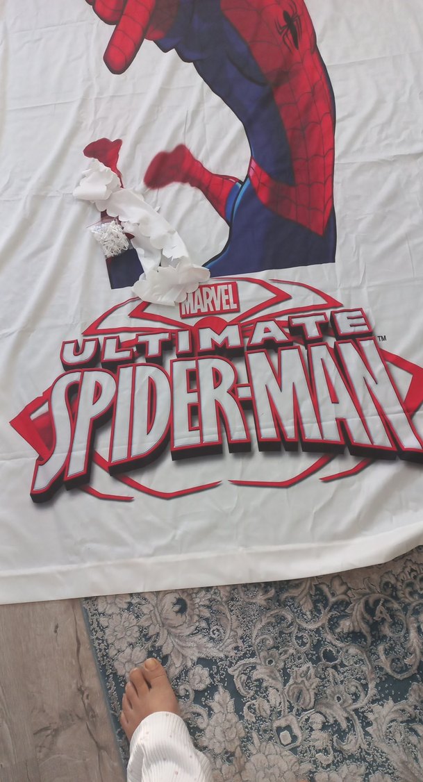 Renkli Baskılı Marvel Spider-Man Çocuk perdesi - Görsel 2