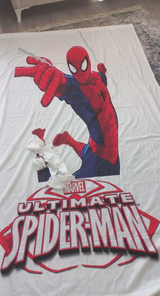 Renkli Baskılı Marvel Spider-Man Çocuk perdesi - Görsel 3