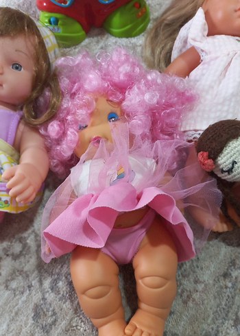 Pastel Pembe Oyuncak Bebek ve Peluş Seti - Görsel 5