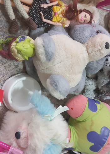 Pastel Pembe Oyuncak Bebek ve Peluş Seti - Görsel 17