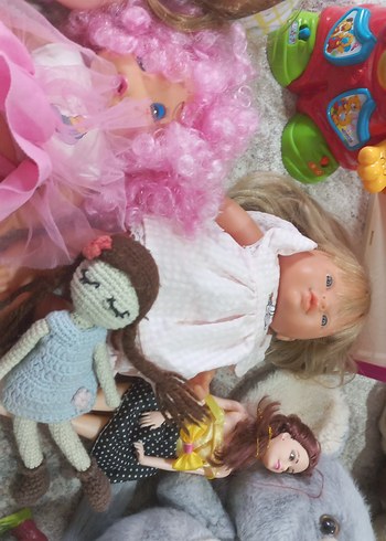 Pastel Pembe Oyuncak Bebek ve Peluş Seti - Görsel 18