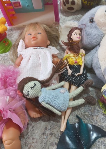 Pastel Pembe Oyuncak Bebek ve Peluş Seti - Görsel 6