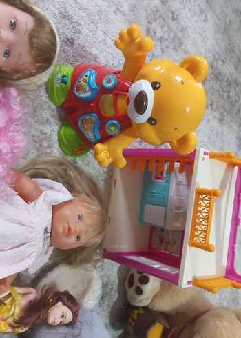 Pastel Pembe Oyuncak Bebek ve Peluş Seti - Görsel 20