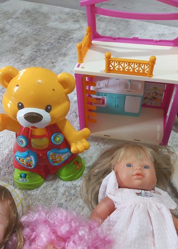 Pastel Pembe Oyuncak Bebek ve Peluş Seti - Görsel 7