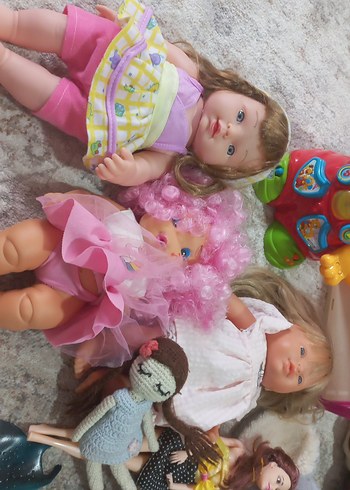 Pastel Pembe Oyuncak Bebek ve Peluş Seti - Görsel 19