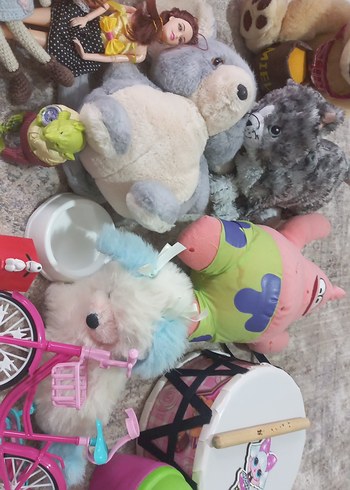 Pastel Pembe Oyuncak Bebek ve Peluş Seti - Görsel 15