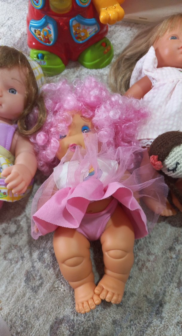 Pastel Pembe Oyuncak Bebek ve Peluş Seti - Görsel 5