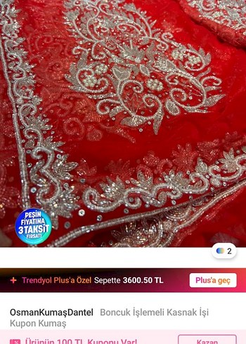 Osmanlı kaznak işi boncuk işlenmiş kumaş - Görsel 8