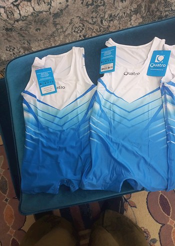 Mavi Straplez Kısa Tulum - Quatro - Görsel 3