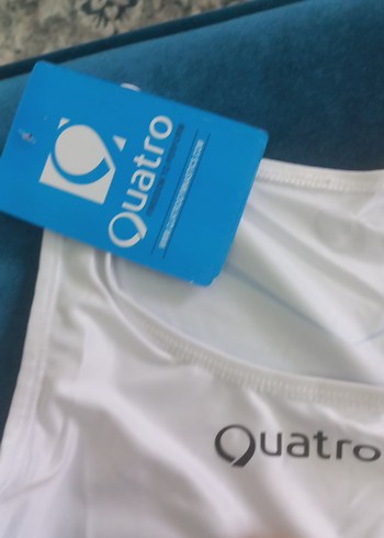 Mavi Straplez Kısa Tulum - Quatro - Görsel 12