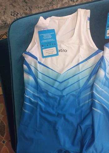 Mavi Straplez Kısa Tulum - Quatro - Görsel 4