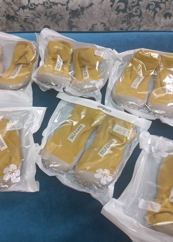 Sarı Cırtcırtlı Erkek Bebek Botu - Görsel 7