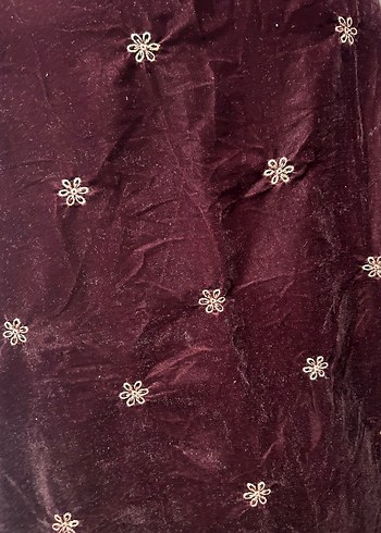 Bordo Nakışlı boyun şalı çokkkk güzel - Görsel 10