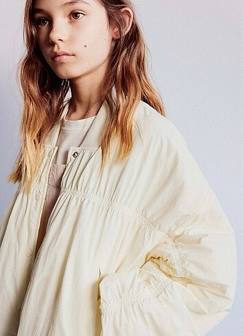 xs Beden beyaz Renk Zara Bomber ceket