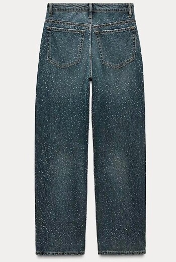 s Beden Zara parlak taşlı jean