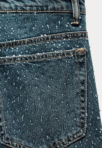 Zara parlak taşlı jean