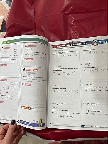 Aydın yayınları ayt matematik konu fasikulleri (6 tane)