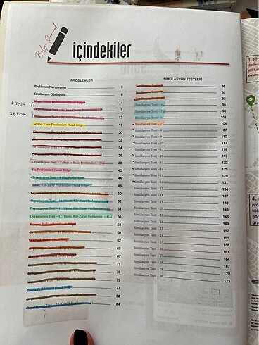  Beden Renk Aydın yayınları tyt matematik konu fasikulleri ve bilgi sarmal y