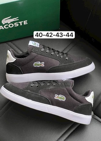 42 Beden Lacoste Siyah Erkek Spor Ayakkabı