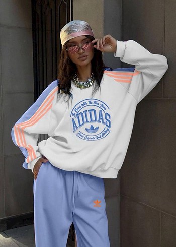 Siyah Pembe Adidas Rahat Kesim Eşofman Takımı - Görsel 3