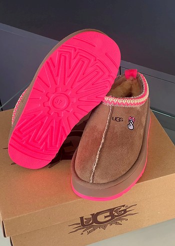 Pembe Nakışlı Kadın Platform Terlik - Görsel 8