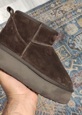 Bej Süet Kadın Dolgu Topuklu Bot platform - Görsel 2