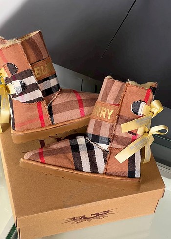 Renkli Kareli Kemerli Kadın Bot - Görsel 3