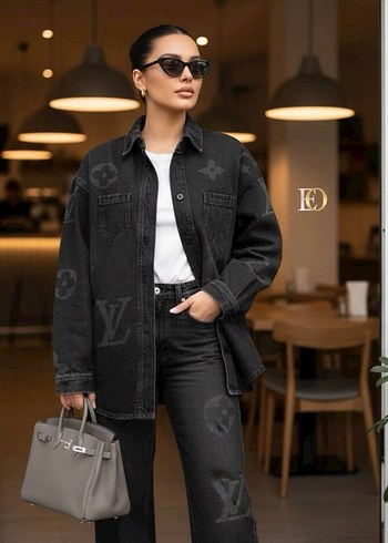 Louis Vuitton Siyah Kadın Denim Ceket