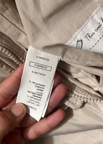 GB BABY Kız Bebek Tulum Mont - Görsel 6