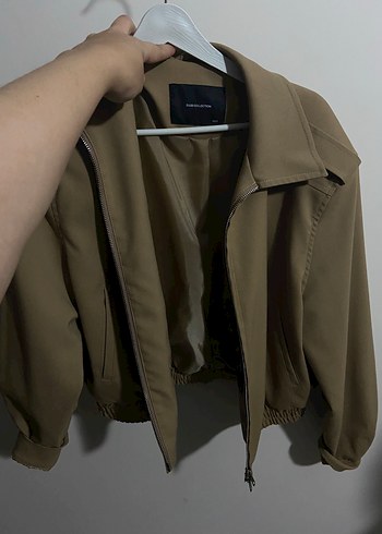 Bej Deri Kadın Ofis Ceketi - Görsel 2