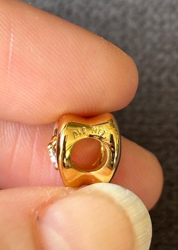 Beden altın Renk Pandora Kalp Charm