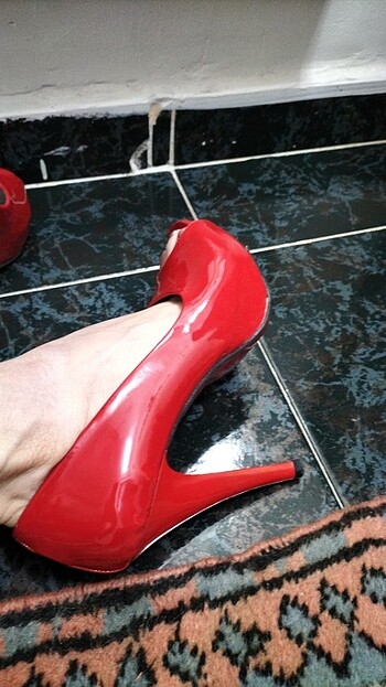 38 Beden kırmızı Renk Topuklu ayakkabi