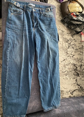 Geniş Kesim Kot Pantolon