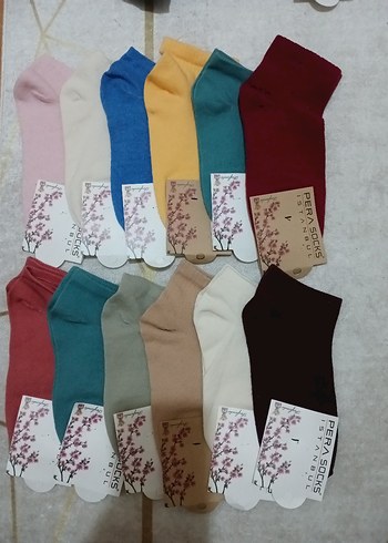 Kız Çocukları İçin Pastel Renk Pamuklu Çoraplar