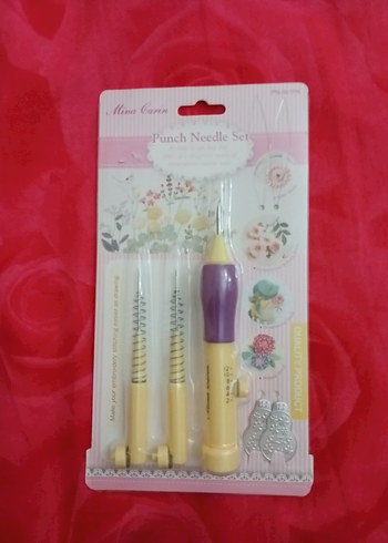 Pastel Renk Punch İğne Seti