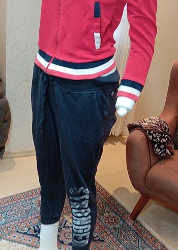 TOMMY HILFIGER YÜN PAMUKLU EŞOFMAN TAKIM. UNISEX. S BEDEN - Görsel 4