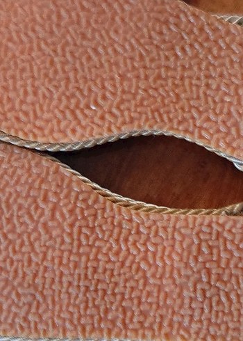 Linen Zincir Detaylı Bohem Halat  Kadın Sandalet - Görsel 8