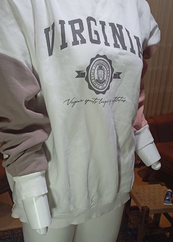 VIRGINIA SPORT  Pamuklu Uzun Kollu Sweatshirt. UNISEX - Görsel 4