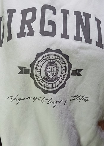 VIRGINIA SPORT  Pamuklu Uzun Kollu Sweatshirt. UNISEX - Görsel 7