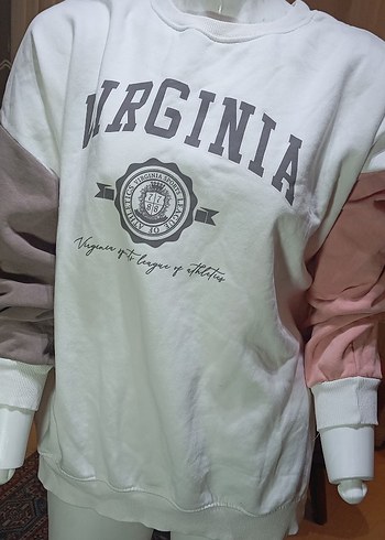 VIRGINIA SPORT  Pamuklu Uzun Kollu Sweatshirt. UNISEX - Görsel 2
