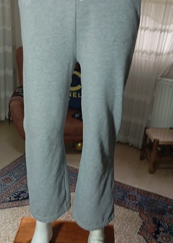 NIKE İŞLEMELİ Gri Kadın Rahat Kesim Eşofman Altı - Görsel 18