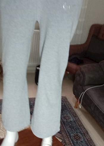 NIKE İŞLEMELİ Gri Kadın Rahat Kesim Eşofman Altı - Görsel 11