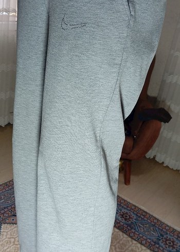 NIKE İŞLEMELİ Gri Kadın Rahat Kesim Eşofman Altı - Görsel 7