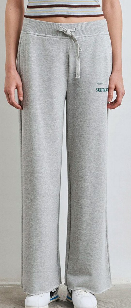 NIKE İŞLEMELİ Gri Kadın Rahat Kesim Eşofman Altı - Görsel 2