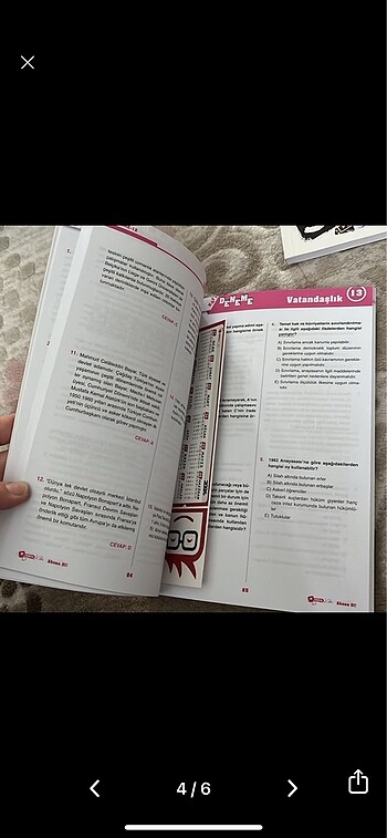  Beden Renk Hoca kafası 2023 basım 21 vatandaşlık denemesi