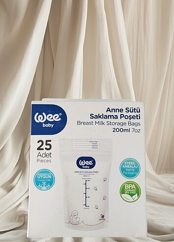 Wee Baby Anne Sütü Saklama Poşeti
