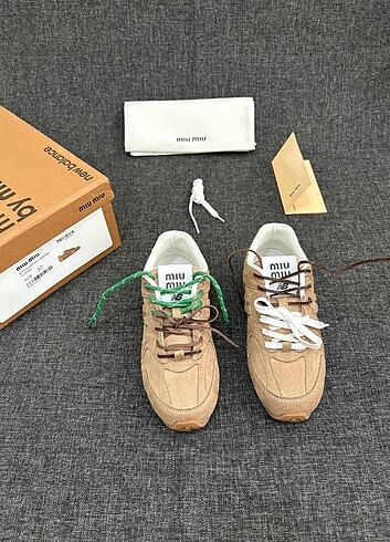 37 Beden camel Renk New Balance X Miu Miu 530 ( orjinal )