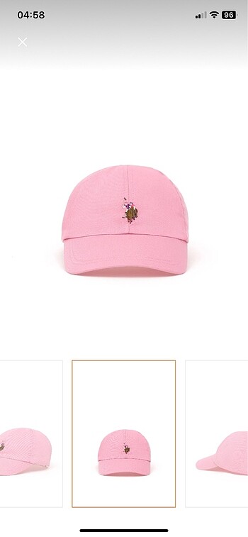 U.S Polo Assn. U.S polo pembe kız çocuk şapka