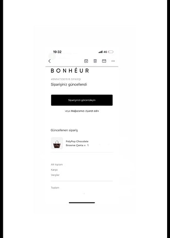  Beden kahverengi Renk Bonheur Bag POLYPOP CHOCOLATE BROWNIE