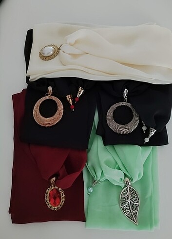 Multi şifon başörtülü  - Görsel 5